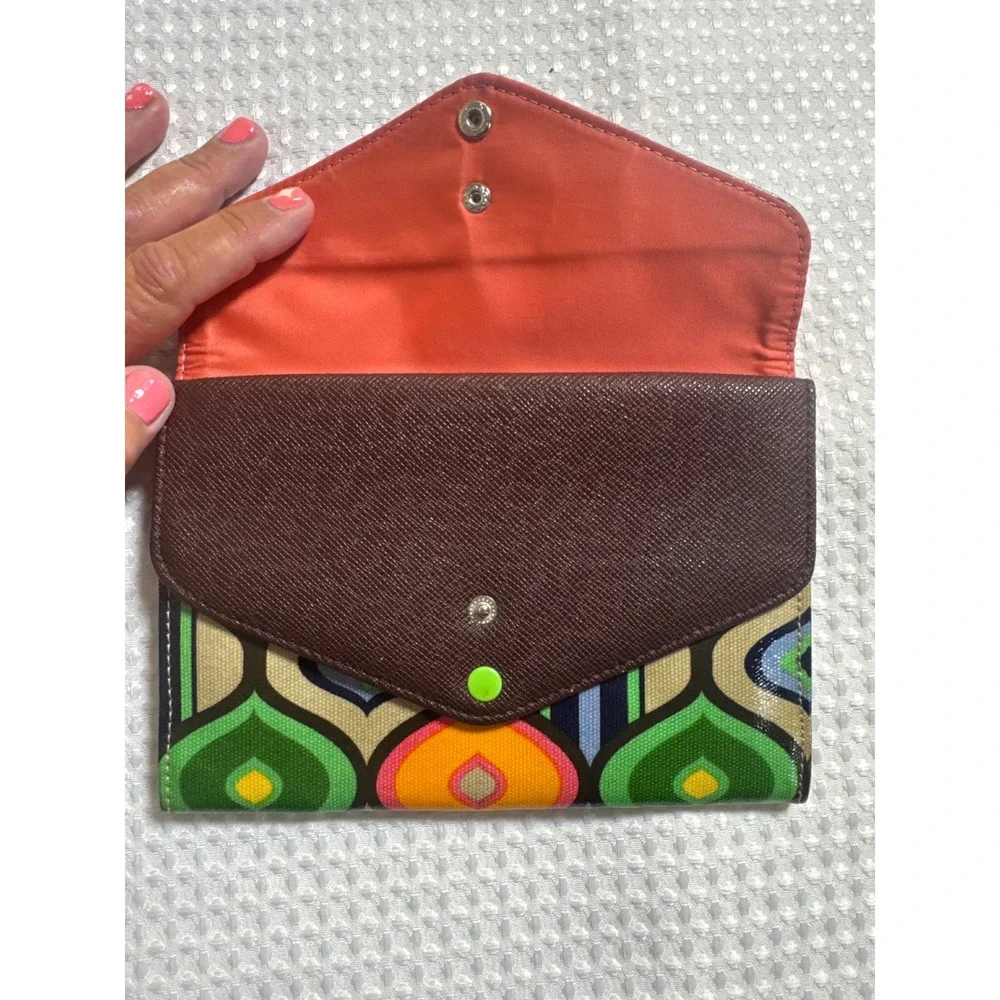 Sondra Roberts SR2 Envelope Clutch Womens Multicolor Good Geometric Retro